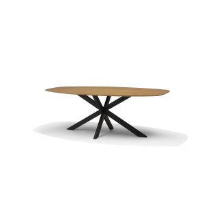 Star Eetkamertafel 220X110 Bootvorm Mango Naturel 3cm