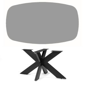 Switch Eetkamertafel 260X120 Stuivervorm Zwart Eiken + Stellar 