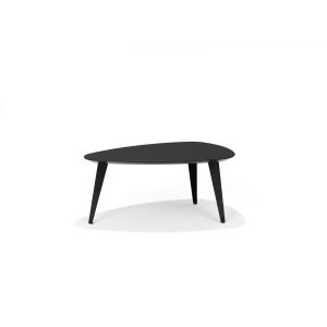 Salontafel SWITCH-DION - 95X55 Niervorm Zwart Eiken 40H
