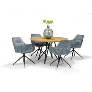 Triton Eetkamertafel 150 rond Mango Naturel