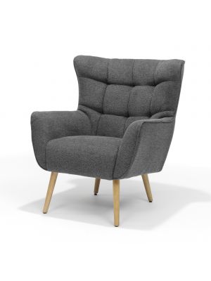 Fauteuil Boras Stof Asgaard Antraciet