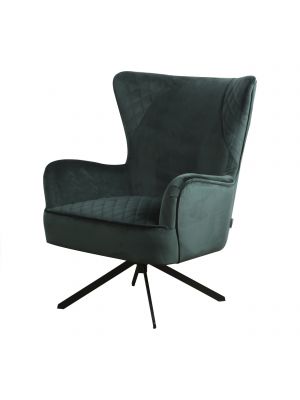 Draaifauteuil Dave Stof Velours Groen