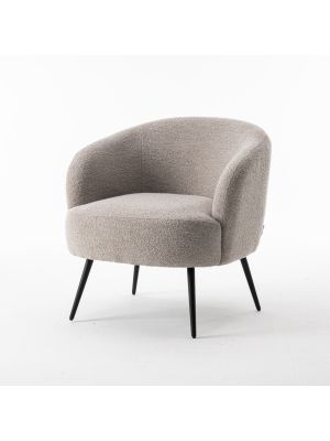 Laura fauteuil Stof Teddy Natural 01