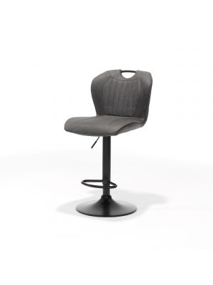 Barkruk Cordoba zwart - Stof Soft Antraciet