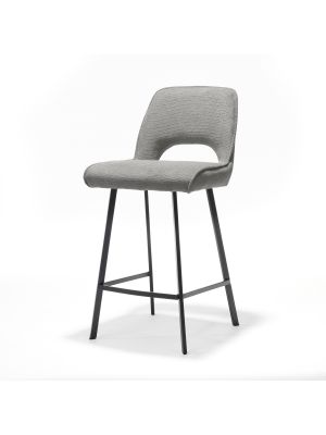 Jody barkruk Stof Aragon Grijs