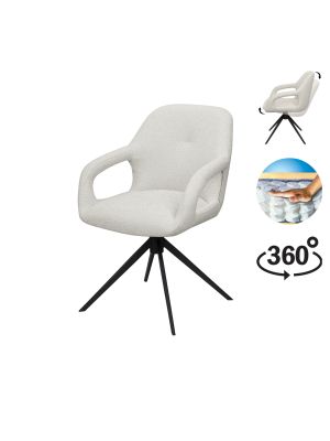 Move armstoel Stof Sahara Mushroom - Relax functie - frame zwart